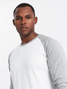 Ombre Clothing Tricou bărbătesc imprimat cu mânecă lungă - negru V1 OM-LSPT-0119 Îmbrăcăminte Ombre