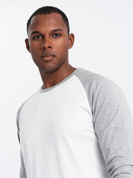 Ombre Clothing Tricou bărbătesc imprimat cu mânecă lungă - negru V1 OM-LSPT-0119 Îmbrăcăminte Ombre