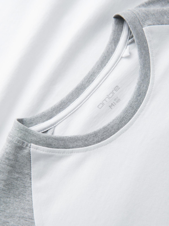 Ombre Clothing Tricou bărbătesc imprimat cu mânecă lungă - negru V1 OM-LSPT-0119 Îmbrăcăminte Ombre