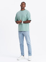 Ombre Clothing Tricou LOOSE FIT pentru bărbați cu buzunar mentă Ombre Clothing