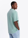 Ombre Clothing Tricou LOOSE FIT pentru bărbați cu buzunar mentă Ombre Clothing