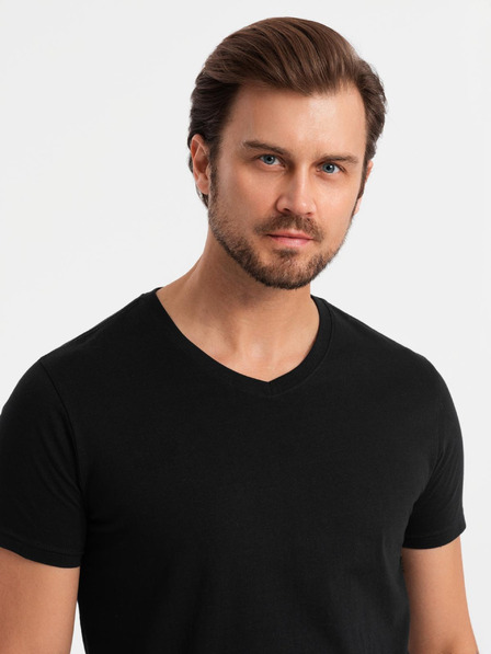 Ombre Clothing Tricou pentru bărbați fără imprimeu - mix 3 buc Z29 Ombre Clothing