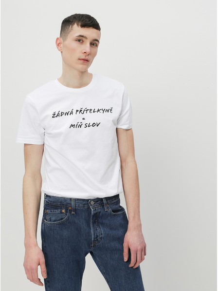 ZOOT.Original Tricou alb pentru bărbați ZOOT Original No Girlfriend