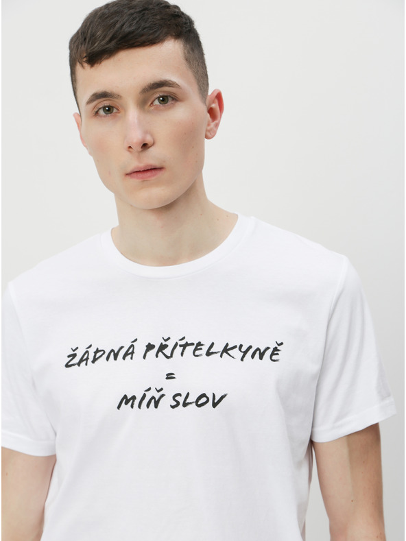 ZOOT.Original Tricou alb pentru bărbați ZOOT Original No Girlfriend