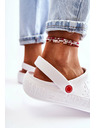 BIG STAR SHOES Papuci strălucitori pentru femei Kroks Big Star White