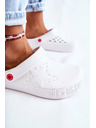 BIG STAR SHOES Papuci strălucitori pentru femei Kroks Big Star White
