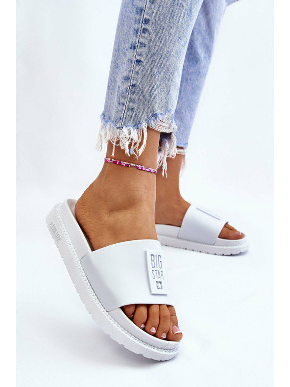 BIG STAR SHOES Papuci de casă pentru femei Big Star - alb