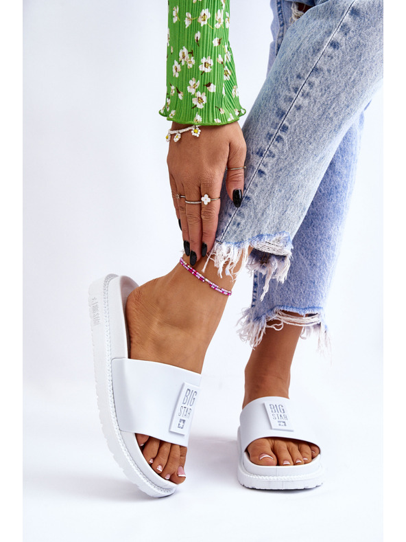 BIG STAR SHOES Papuci de casă pentru femei Big Star - alb