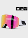 Horsefeathers Ochelari de snowboard Colt - alb/roz oglindă HORSEFEATHERS