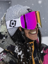 Horsefeathers Ochelari de snowboard Colt - alb/roz oglindă HORSEFEATHERS