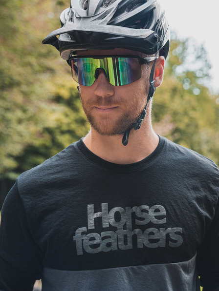 Horsefeathers Ochelari fotocromatici Scorpio - negru mat/verde oglindă HORSEFEATHERS