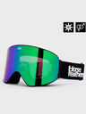 Horsefeathers Ochelari de snowboard Edmond - negru/verde oglindă HORSEFEATHERS
