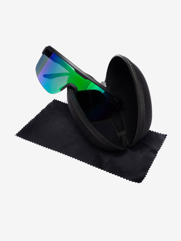 Horsefeathers Ochelari de ciclism Scorpio - negru mat/verde oglindă HORSEFEATHERS