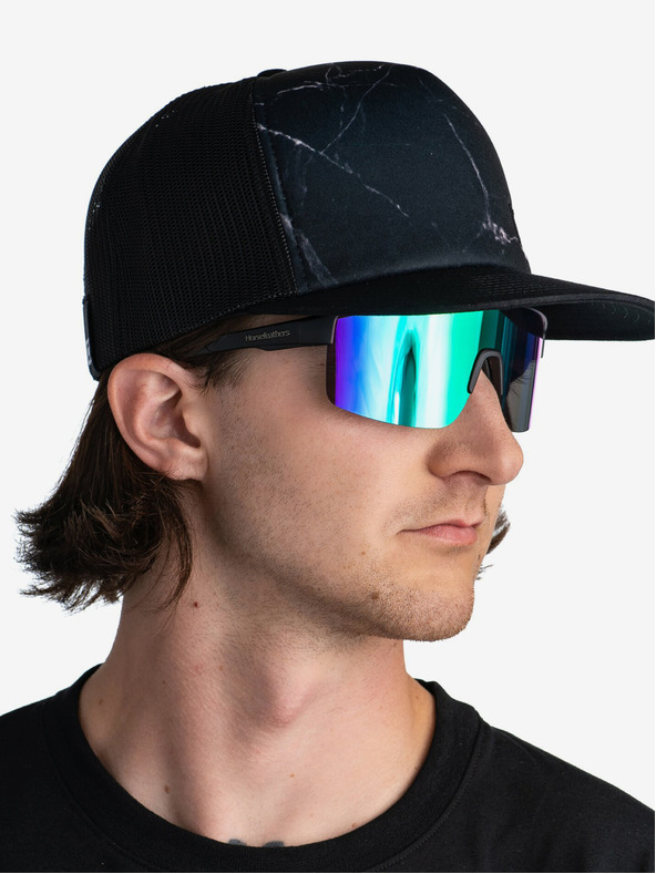 Horsefeathers Ochelari de ciclism Scorpio - negru mat/verde oglindă HORSEFEATHERS