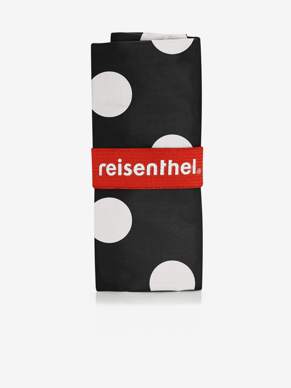 Reisenthel Geantă de cumpărături neagră pentru femei cu buline Reisenthel Mini Maxi Shopper Dots White