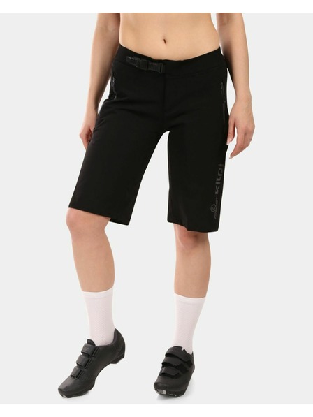 Kilpi Pantaloni scurți ciclism pentru femei Kilpi HIXON-W 2în1 pentru mountain bike Negru