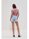 Moodo Pantaloni scurți din denim albastru deschis pentru femei Moodo