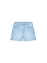 Moodo Pantaloni scurți din denim albastru deschis pentru femei Moodo
