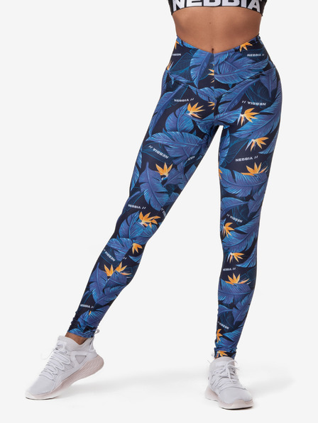 Nebbia Leggings cu talie înaltă Ocean Power 561 XS,albastru oceanic