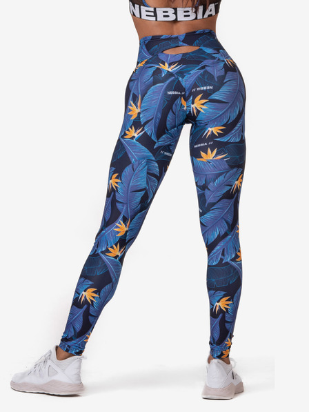 Nebbia Leggings cu talie înaltă Ocean Power 561 XS,albastru oceanic
