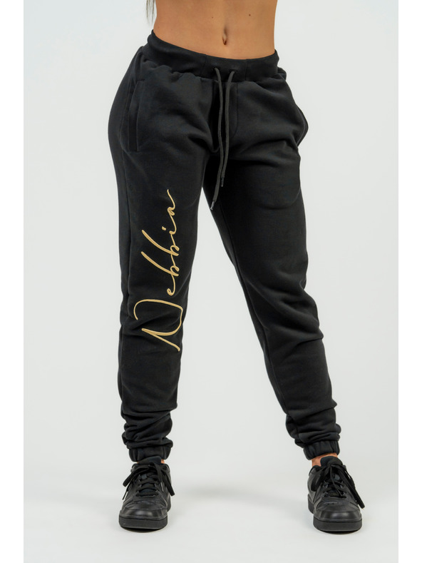 Nebbia NEBBIA INTENSE Signature 846 Gold Nebbia Pantaloni de trening largi pentru femei