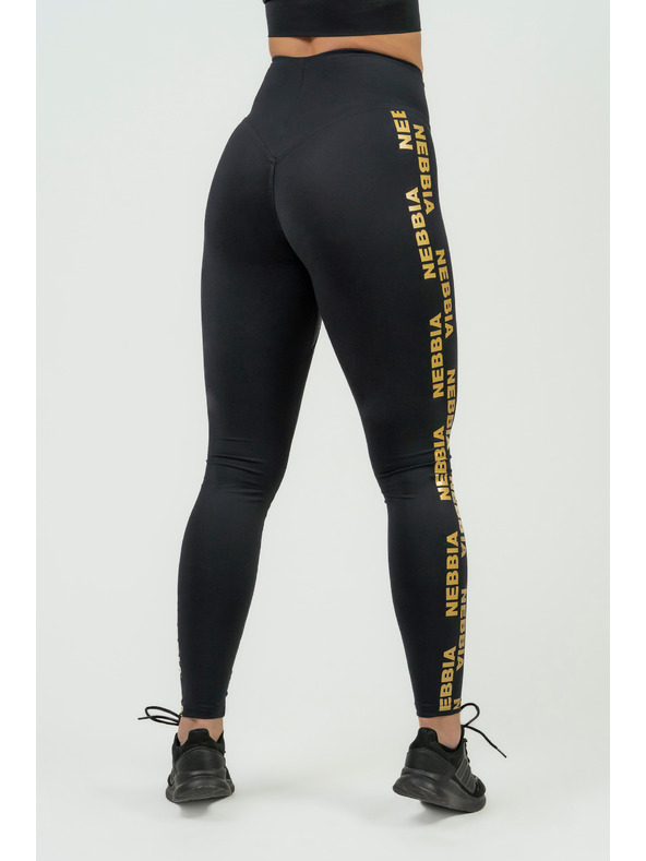 Nebbia Colanți cu talie înaltă pentru femei NEBBIA INTENSE Iconic 834 Gold Nebbia