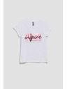 Moodo Tricou pentru femei L-TS-4019 WHITE Moodo
