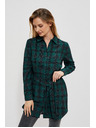 Moodo Cămașă cu dungi verde închis pentru femei Moodo