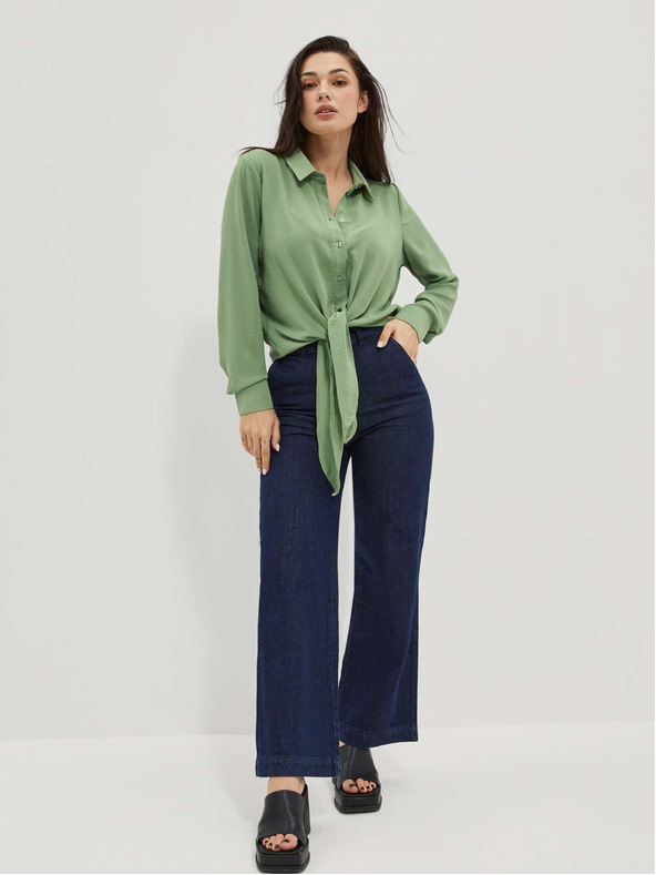 Moodo Cămașă verde pentru femei Moodo