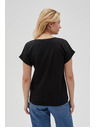 Moodo Tricou negru pentru femei Moodo