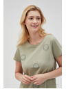 Moodo Tricou măslinie pentru femei Moodo
