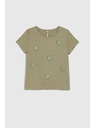 Moodo Tricou măslinie pentru femei Moodo