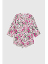 Moodo Tricou cu imprimeu floral pentru femei Moodo