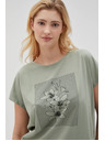 Moodo Tricou măslinie pentru femei Moodo
