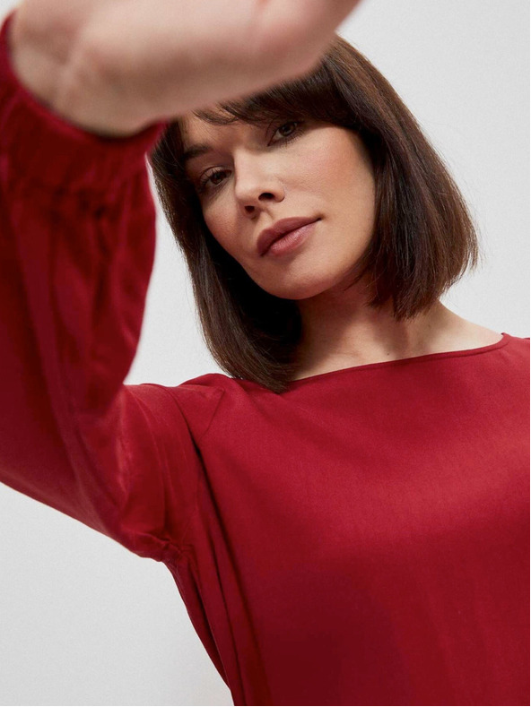 Moodo Bluză roșie pentru femei Moodo