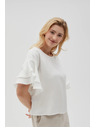 Moodo Tricou alb pentru femei Moodo