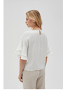 Moodo Tricou alb pentru femei Moodo