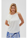 Moodo Tricou alb pentru femei Moodo