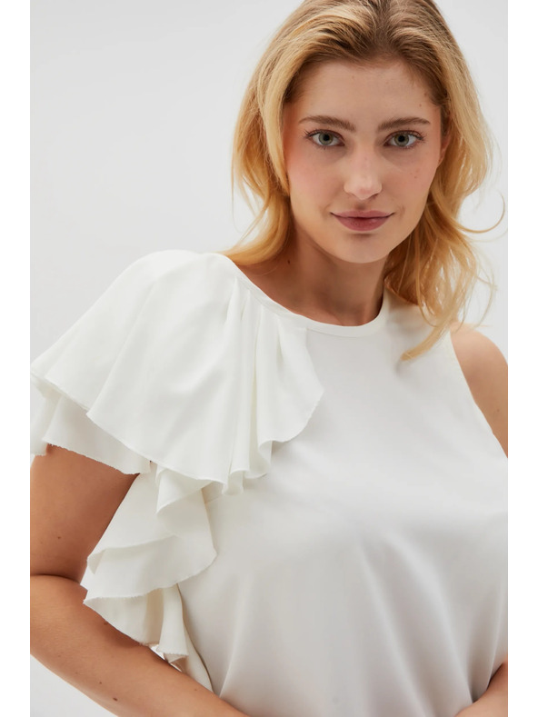 Moodo Tricou alb pentru femei Moodo