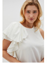 Moodo Tricou alb pentru femei Moodo