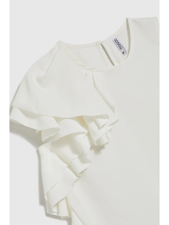 Moodo Tricou alb pentru femei Moodo
