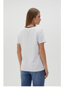 Moodo Tricou alb pentru femei Moodo