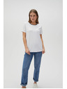 Moodo Tricou alb pentru femei Moodo