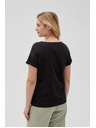 Moodo Tricou negru pentru femei Moodo