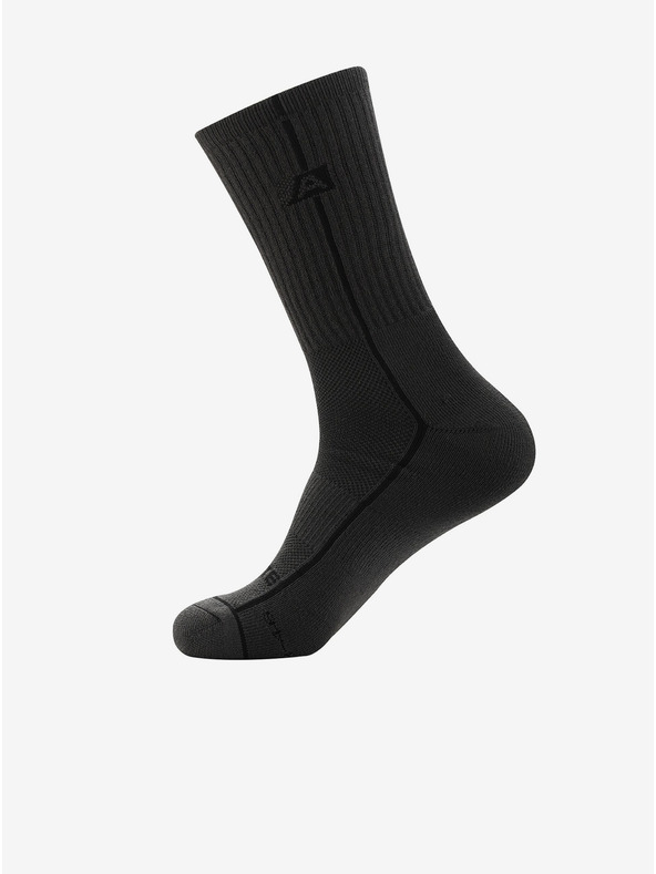 ALPINE PRO Șosete unisex cu tratament antibacterian ALPINE PRO BANFF 2 gri