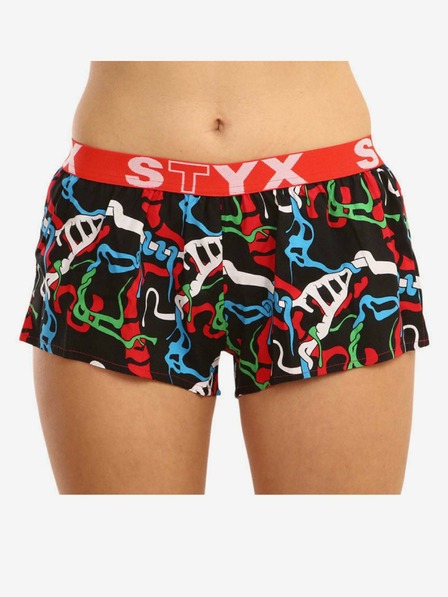 Styx Pantaloni scurți sport pentru femei Styx art rubber Jungle