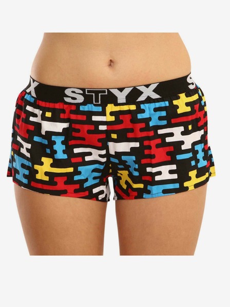 Styx Pantaloni scurți sport Styx art pentru femei din cauciuc plat