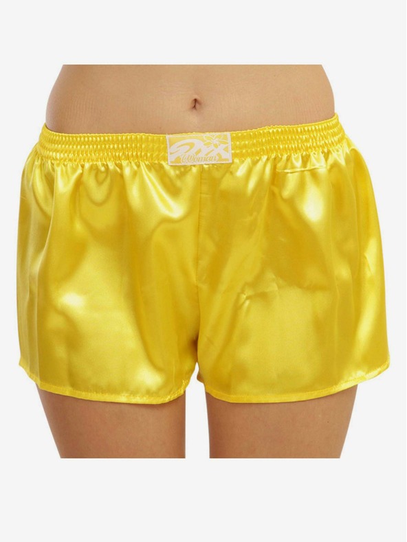 Styx Pantaloni scurți din cauciuc pentru femei Styx Classic Satin Yellow