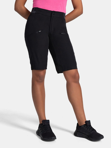 Kilpi Pantaloni scurți de ciclism Kilpi Trackee negri pentru femei