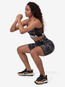 Nebbia Pantaloni scurți negri cu model pentru femei Nebbia Biker Shorts